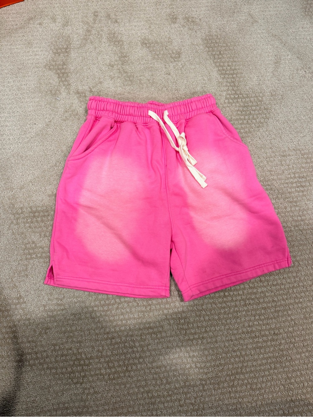 Men's Drawstring Pink Casual Sweat Shorts